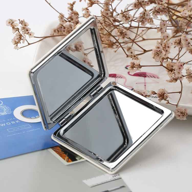 Small Mirror Folding Portable Cosmetic Mirror Flip Double Mirror