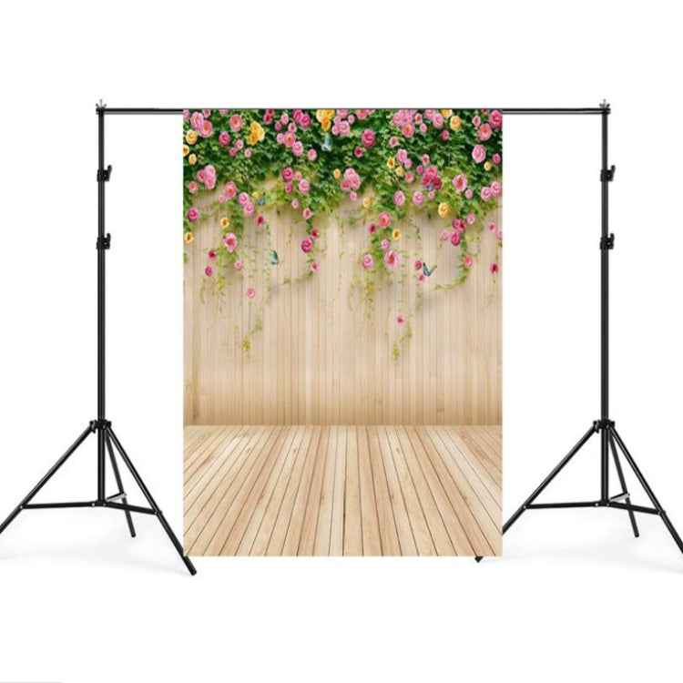 1.5m x 2.1m Simulation Wood Plank Flower Wall Photo Props Photography Background Cloth