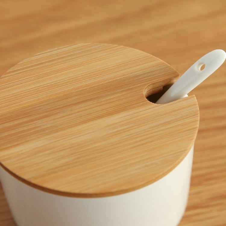 3pcs / Set Simple Life Creative Ceramics Kitchen Food Containers Organizer Jars For Spices Sugar-bowl Condiment Box Kitchen Storage Bottl