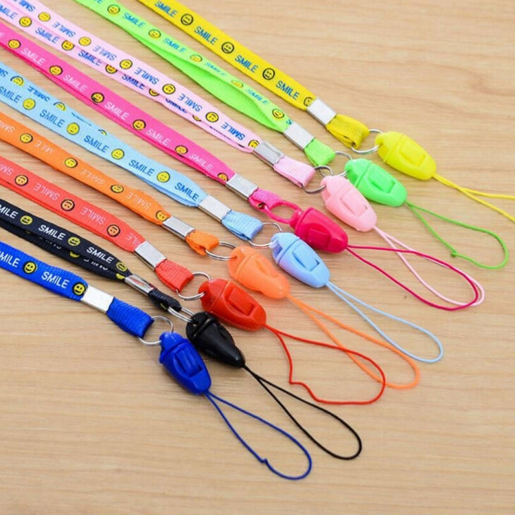 100 PCS Smiling Face Lanyards for ID Card Working Card Badge