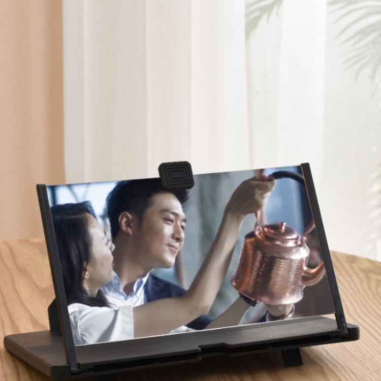 12 Inch Pull-Out Mobile Phone Screen Magnifier 3D Desktop Stand