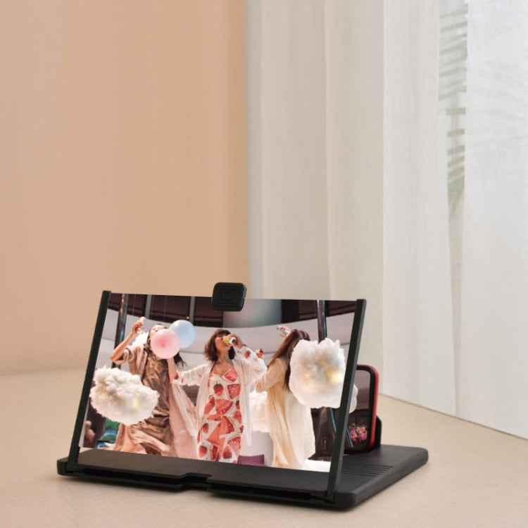 12 Inch Pull-Out Mobile Phone Screen Magnifier 3D Desktop Stand