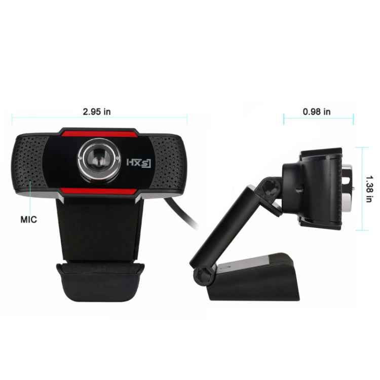 HXSJ USB Webcam HD 300 Megapixel PC Camera with Absorption Microphone