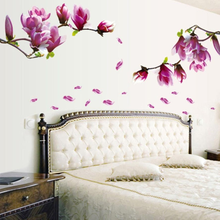 Creative PVC Magnolia DecalsWallpaper Removable DIY Art Home Decoration, Magnolia