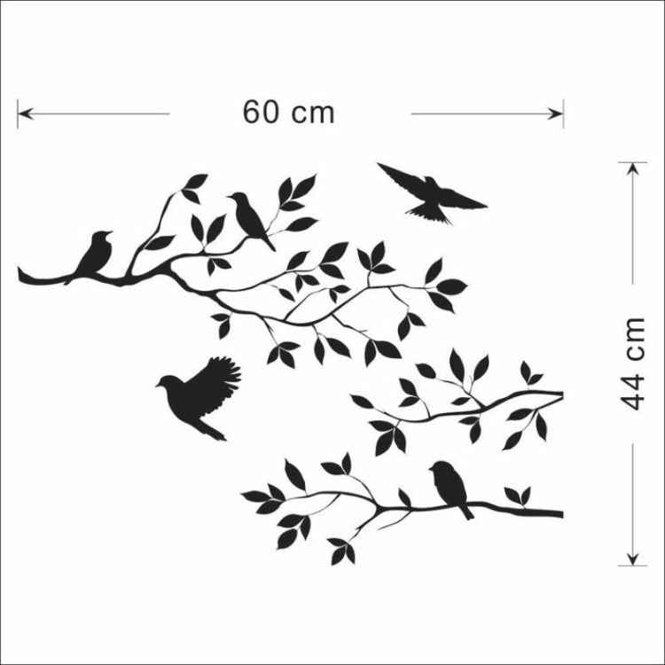 Personality Cartoon Bird Living Room Bedroom Home Decoration Wall Stickers, Bird