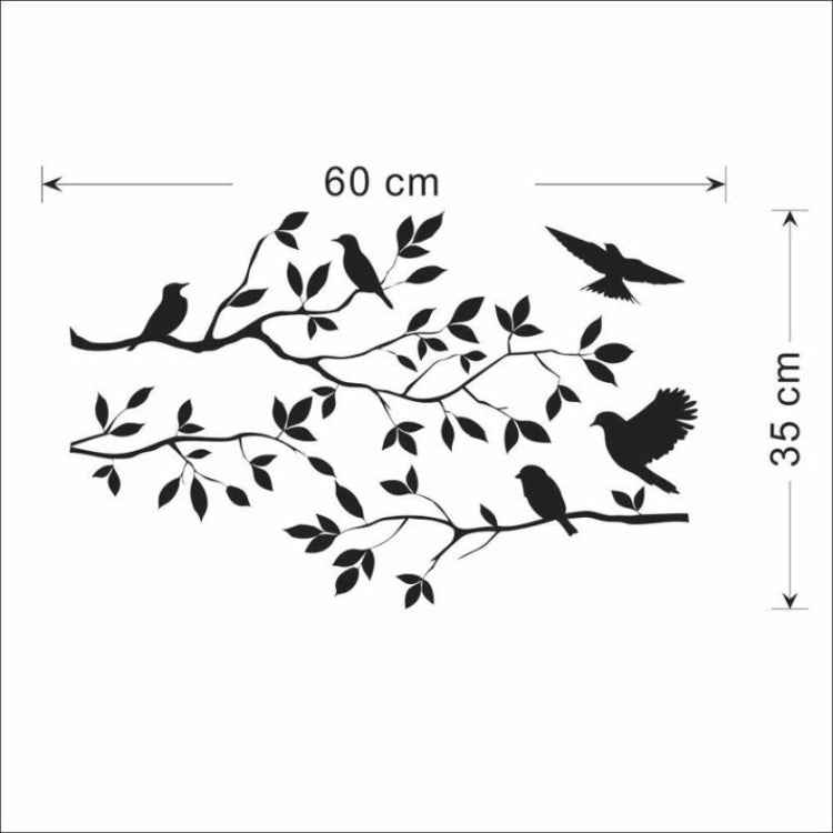 Personality Cartoon Bird Living Room Bedroom Home Decoration Wall Stickers, Bird