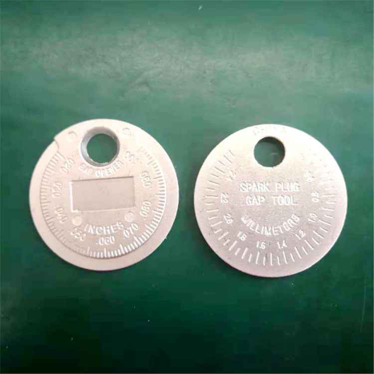 Metric-inch Coin Type Spark Plug Gauge 0.02-0.1 Inch Spark Plug Gap Measurement Tool