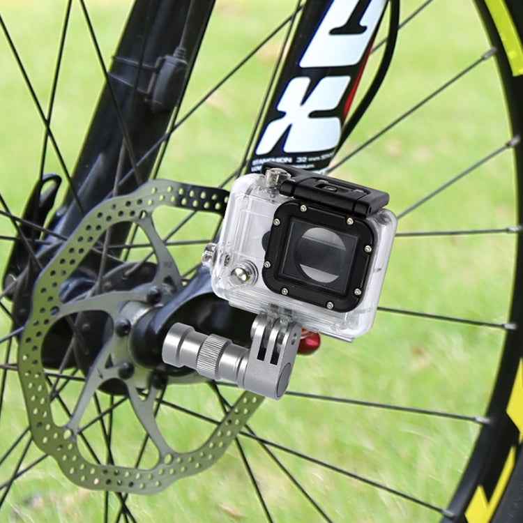 Bicycle Wheel Axle Stand Bicycle Extension Fixed Stand for Gopro, Xiaomi Yi etc
