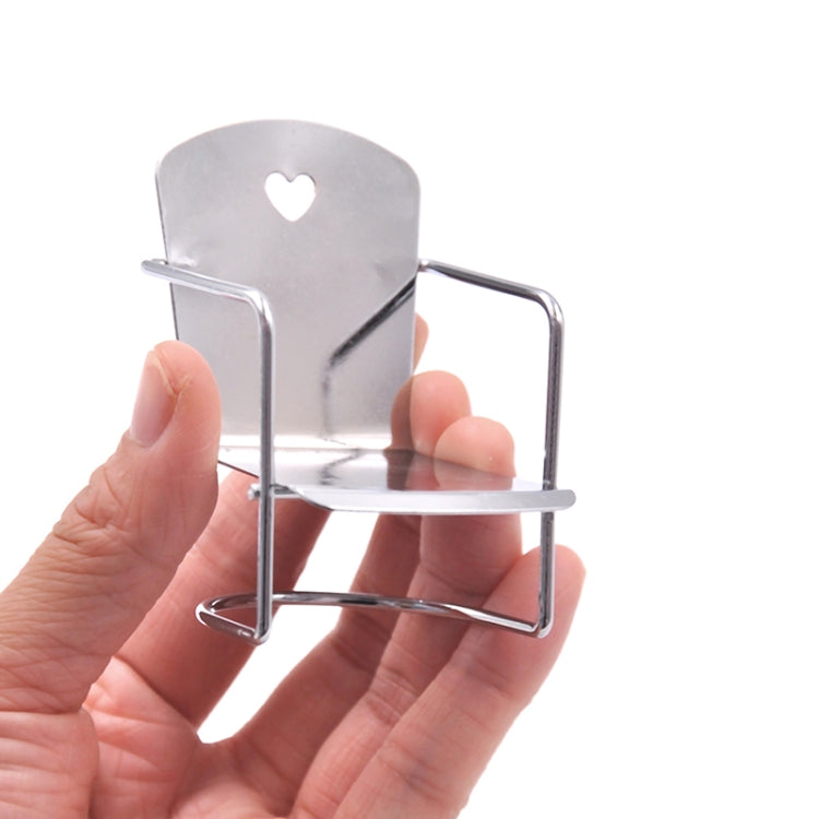 3 PCS 1:12 Doll House Miniature Iron Chair Model, Iron Chair