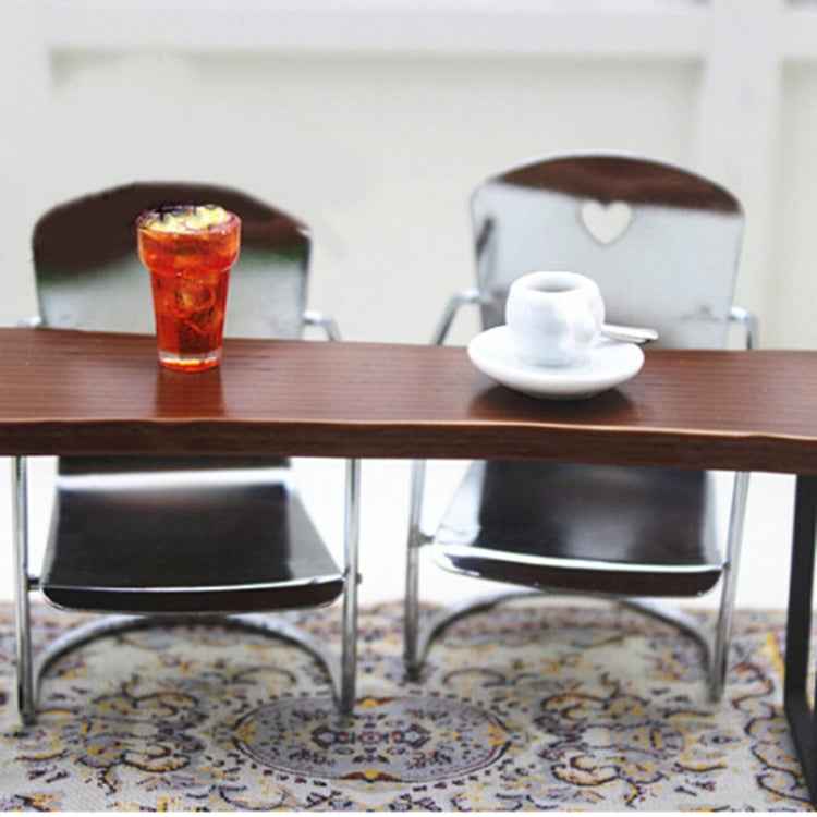 3 PCS 1:12 Doll House Miniature Iron Chair Model