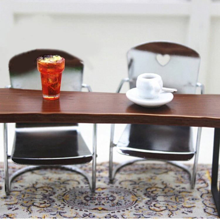 3 PCS 1:12 Doll House Miniature Iron Chair Model, Iron Chair