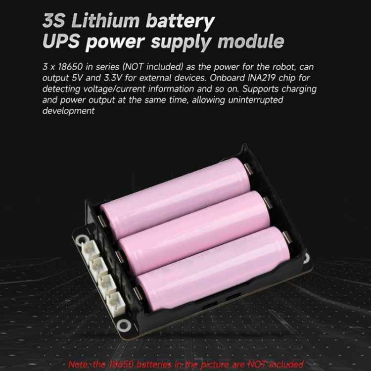 Waveshare 24019 Flexible And Expandable Off-Road Tracked UGV, Multiple Hosts Support, With External Rails and ESP32 Slave Computer