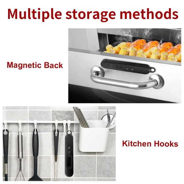 Folding Digital Meat Thermometer Probe Wireless Instant Read Kitchen Cooking Food Long Stainless Steel Probe BBQ Thermometer