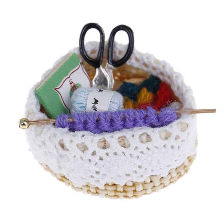 1:12 Doll House Mini Wool Knitting Tool, Wool Knitting