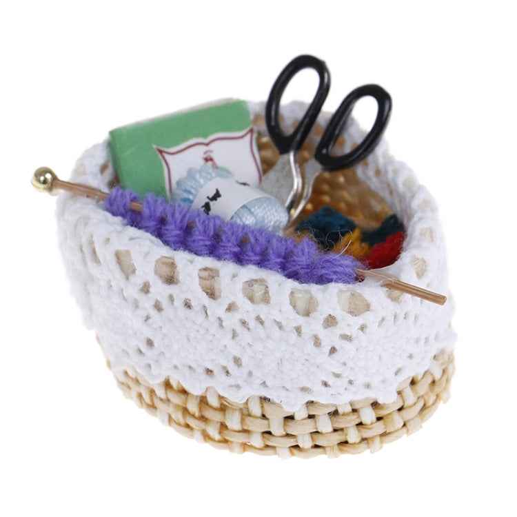 1:12 Doll House Mini Wool Knitting Tool, Wool Knitting
