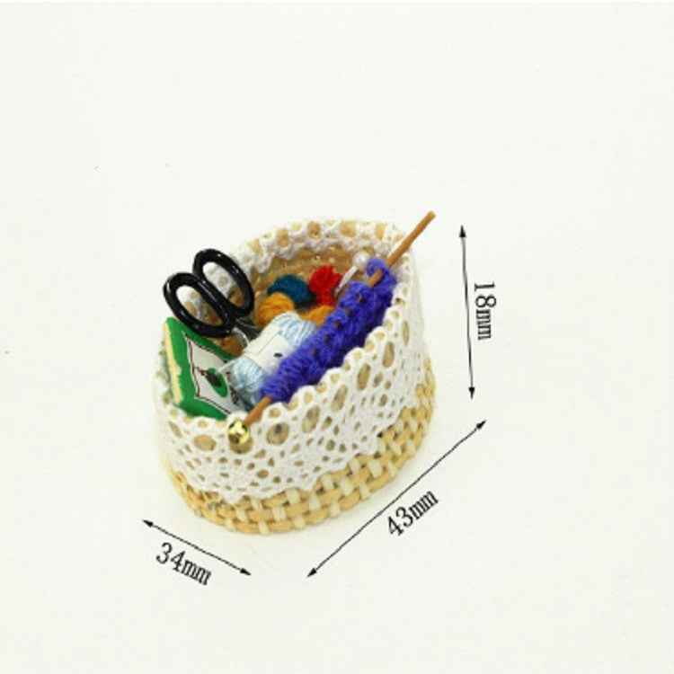 1:12 Doll House Mini Wool Knitting Tool, Wool Knitting