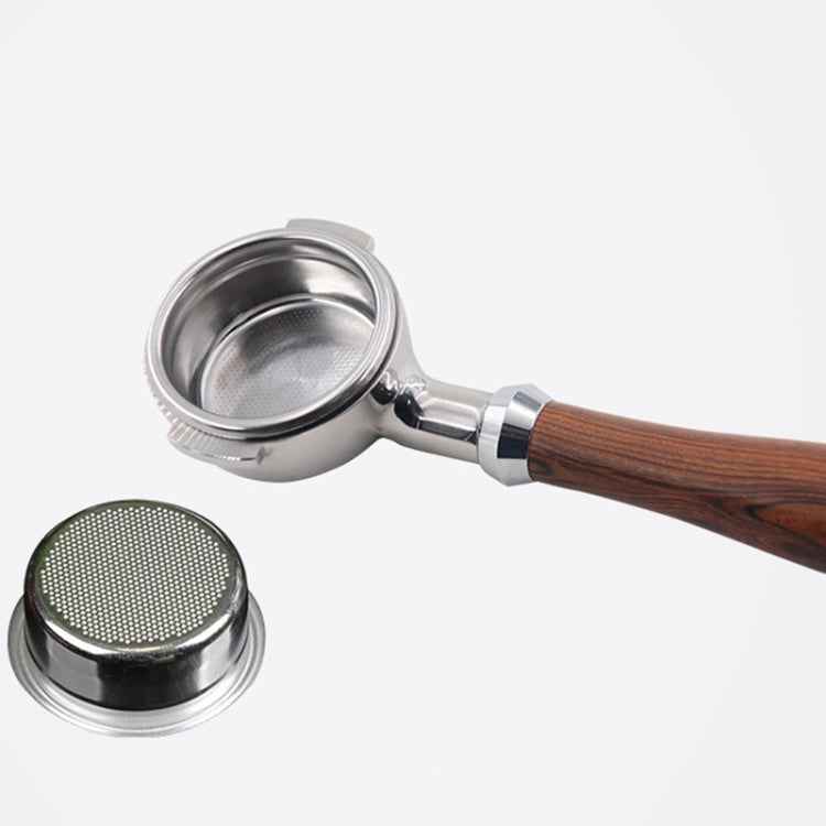 Stainless Steel Coffee Machine Filter Bracket Coffee Bottomless Wooden Handle