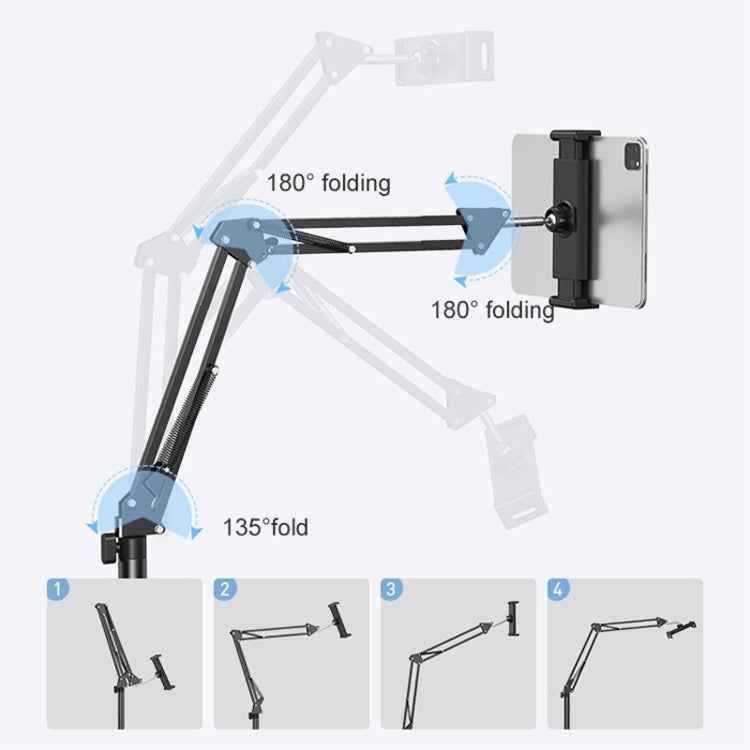 Live Folding Multifunctional Floor Stand For 4-13 Inch Cell Phone/Tablet/Switch