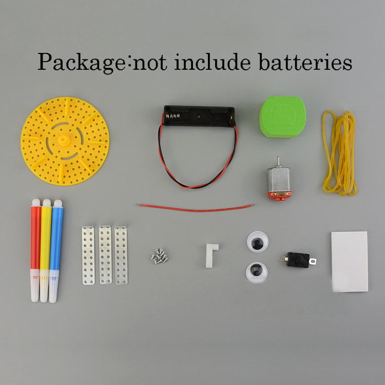 DIY Robot Kids Puzzle Solar Toys Painting Toy, Puzzle Solar Toy