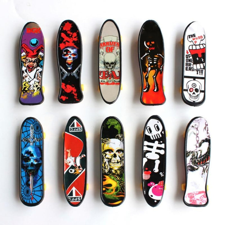 10 PCS Mini Finger Skateboard Creative Fingertip Sports Toys, Random Style Delivery, 10 PCS Mini Finger Skateboard