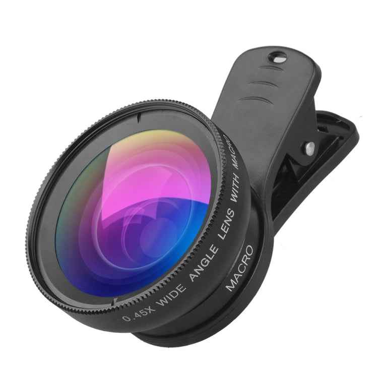 APEXEL 0.45X Ultra Wide Macro Combination Phone Lens with Clip