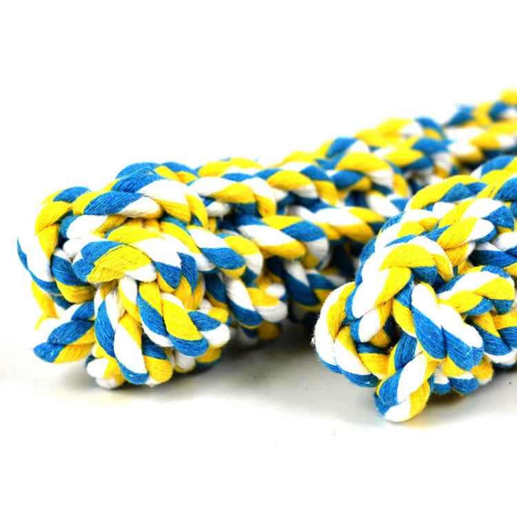 2 PCS Pet Toy Handmade Twist-like Dog Molar Cotton Rope Toy