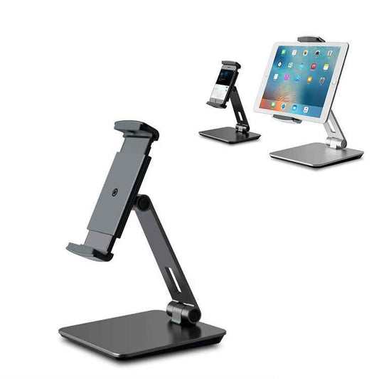 AP-7X Universal Aluminum Stand Desk Mount Holder for 4.7-9.7 inch Phone & Tablet PC