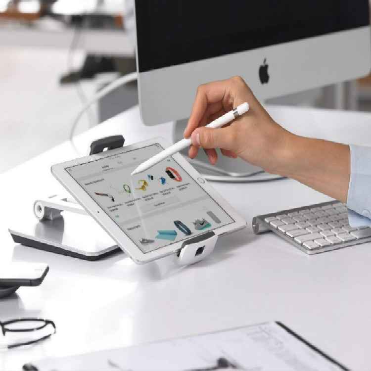 AP-7X Universal Aluminum Stand Desk Mount Holder for 4.7-9.7 inch Phone & Tablet PC