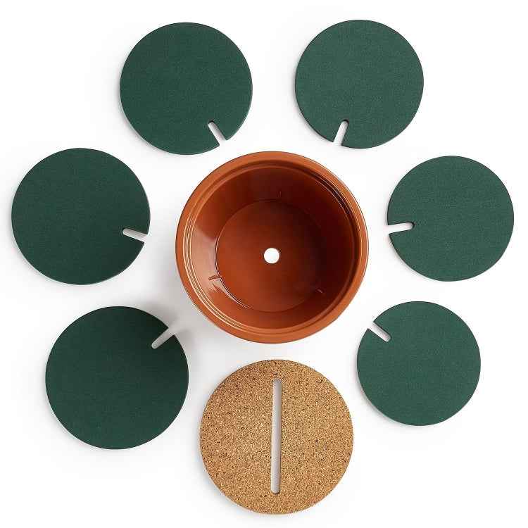 Novelty DIY Cactus Coaster Anti-skid Insulation Tea Pad Home Storage Desktop Multi-function Decoration