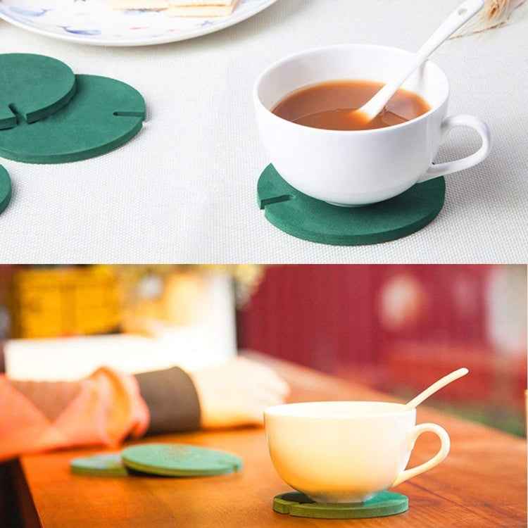 Novelty DIY Cactus Coaster Anti-skid Insulation Tea Pad Home Storage Desktop Multi-function Decoration