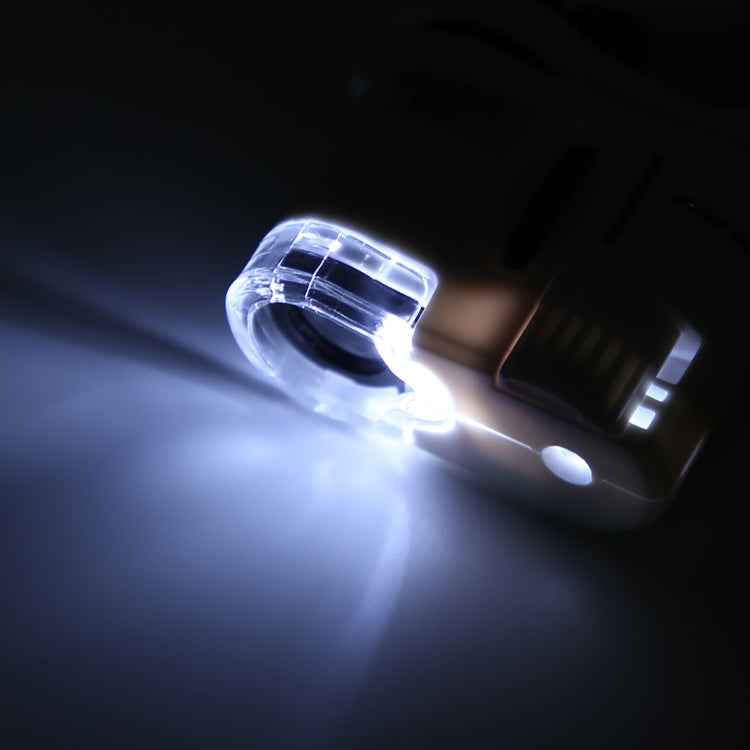 9595W1 60 Times Magnifying Glass Mobile Phone HD Microscope with Led Light