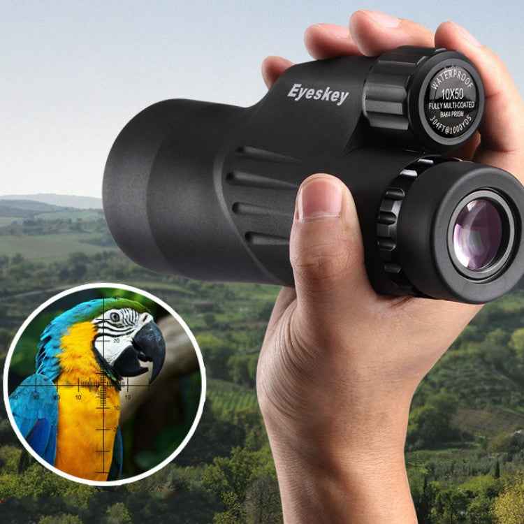 Eyeskey 10X50 Telescope Measurable Large Caliber High Magnification HD Low Light Level Night Vision Waterproof Monocular Binoculars
