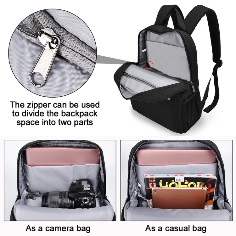 CADeN L4 Double-layer Casual Business Computer Backpack USB Multi-function Digital Camera Bag, TBD0374479001D, TBD0374479001L, TBD0374479001A, TBD0374479001B