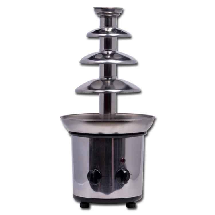 4 Layers Electrical Chocolate Fountain Chocolate Melt Fondue Waterfall Machine
