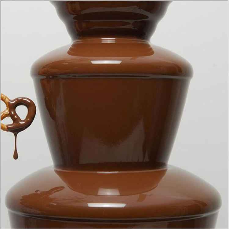 4 Layers Electrical Chocolate Fountain Chocolate Melt Fondue Waterfall Machine