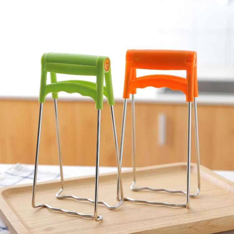 Kitchen Stainless Steel Cup Holder Folder Anti-scalding Dish Clip Tray Clip, Random Color Delivery