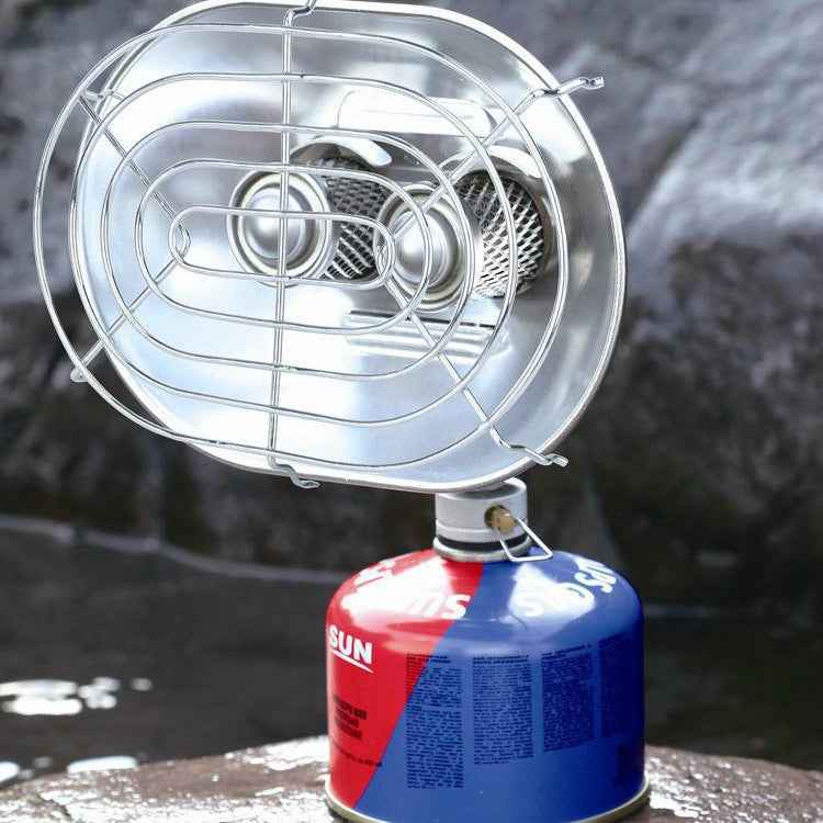BRS-H22 Outdoor Camping Double Head Gas Heating Stove Fishing Heater Baking Oven Without Gas Cylinder
