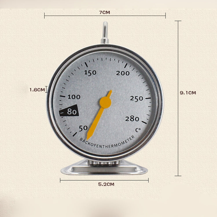 Hanging High Temperature Resistance Stainless Steel Oven Thermometer Kitchen Tools, Hanging Oven Thermometer