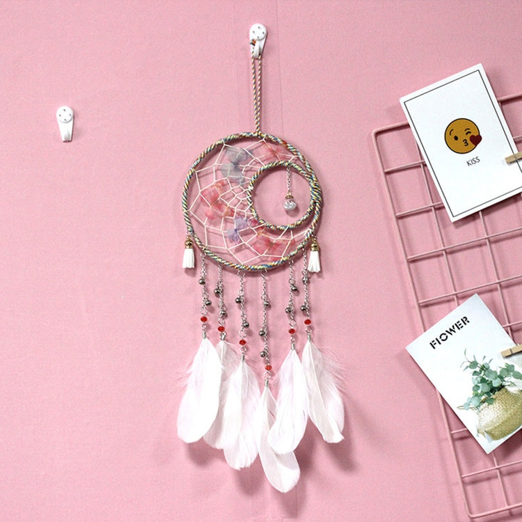 Creative Hand-woven Crafts Sun and Moon Dream Catcher Home Car Wall Hanging Decoration, MS0208