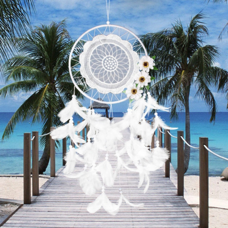 Pure White Flower Dream Catcher Home Decoration Crafts, MS8021