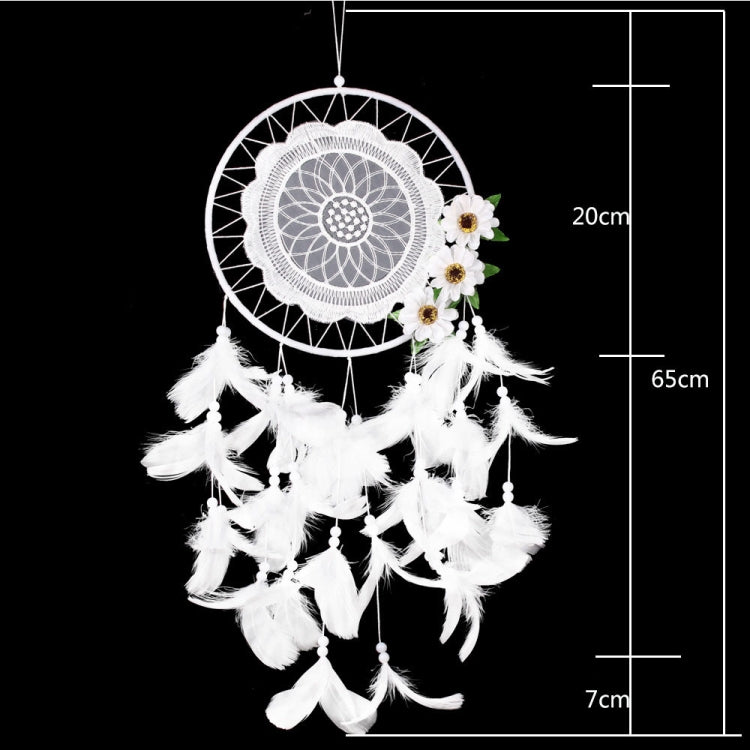 Pure White Flower Dream Catcher Home Decoration Crafts, MS8021