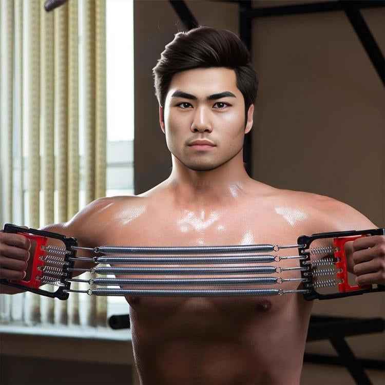 Dual Purpose Spring Tensioner Chest Expander Multifunctional Arm Strength Brawn Training Device