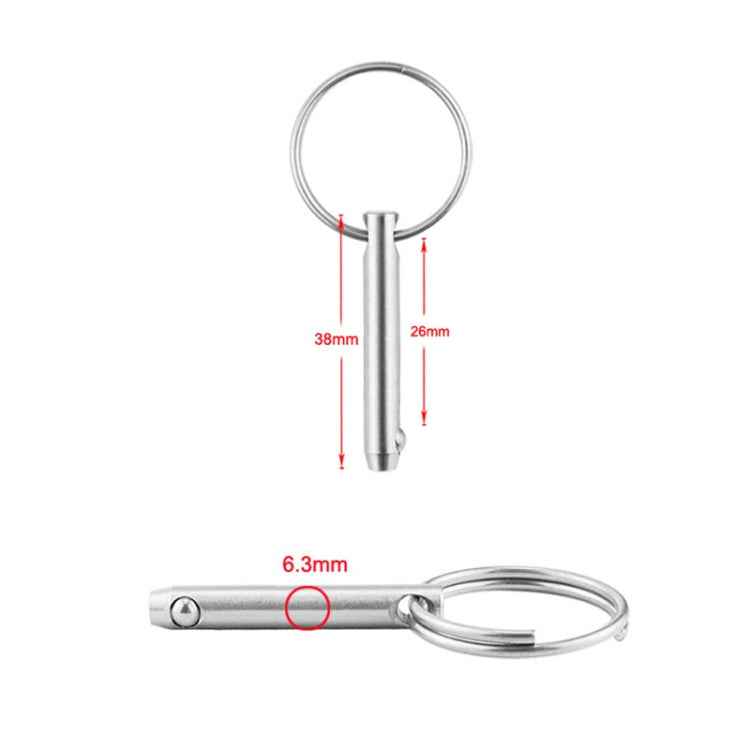 Boat Accessories 316 Stainless Steel Ball Pin Quick Release And Quick Release Safety Pin Spring Steel Ball Pin, Size: 6.3x38mm