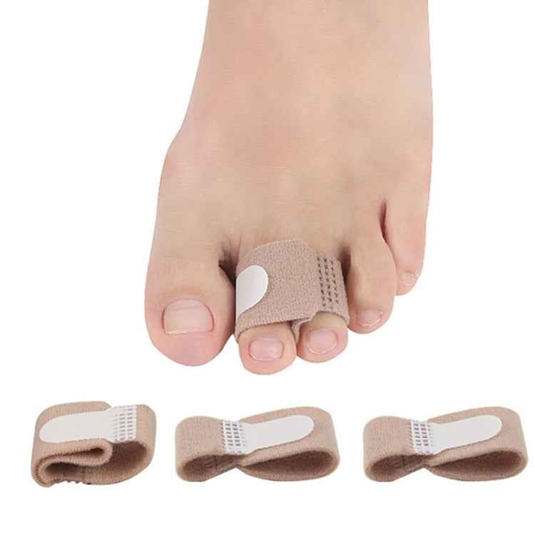 10pcs Toe Finger Straightener Hammer Toe Hook and Loop Fastener Corrector Bandage Toe Separator Splint