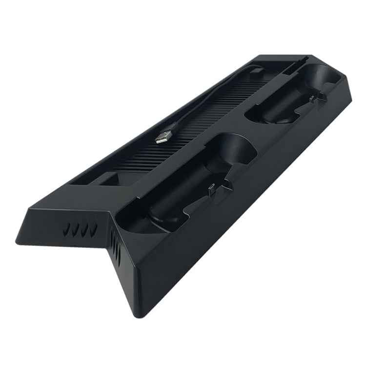 KJH PSLIM-03 Multi-function Host Bracket Cooling Fan Ultra-thin Machine Bracket Fan Charger for PS4 / SLIM Console