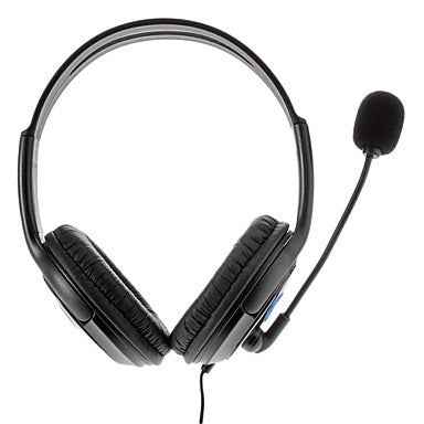 Bilateral Large Headphones PS4 Host Internet Voice Chat Headset for PS4
