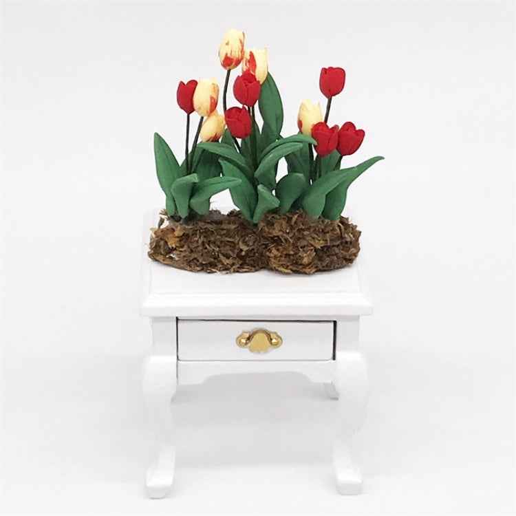 1:12 Mini House Toy Simulation Tulip Flower Model, Tulip Flower