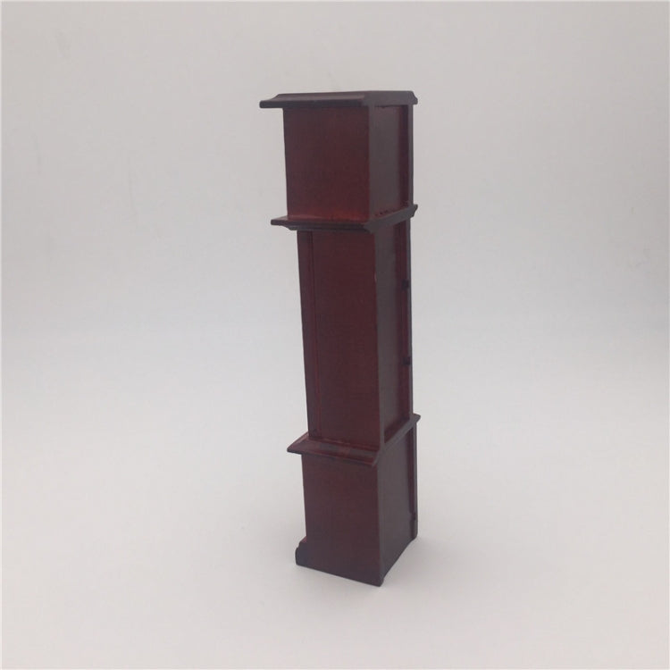 1:12 Mini House Toy Simulation Mahogany Vintage Clock, Vintage Clock
