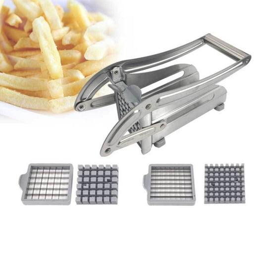 Trancheuse à frites manuelle en acier inoxydable, coupe-frites, hachoir, coupe-pommes de terre 2