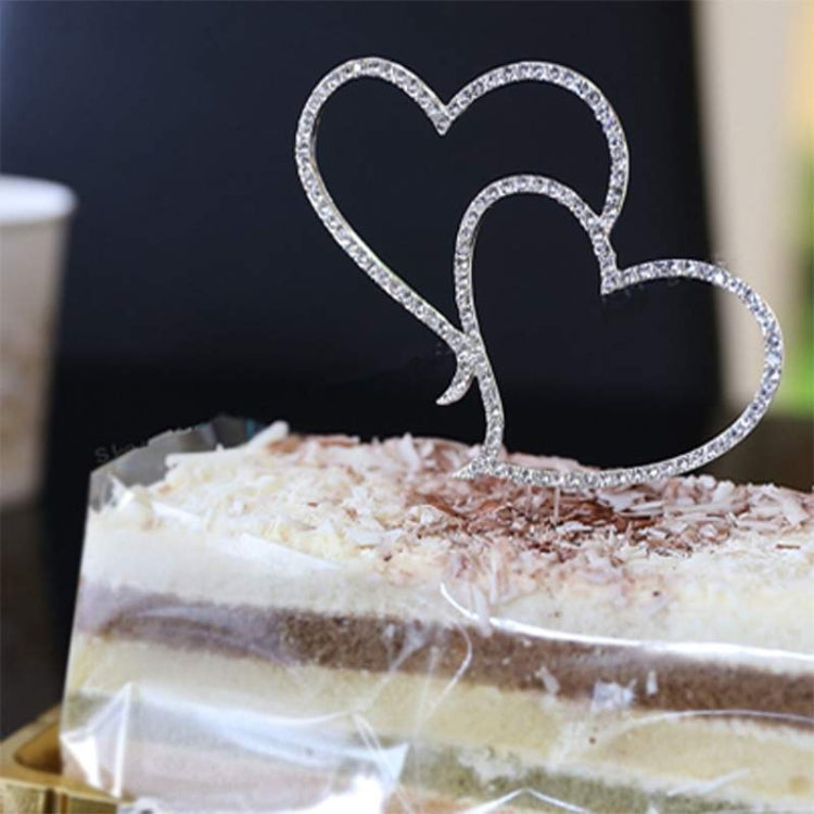 Inserto de pastel de cristal con forma de corazón, decoración para tartas, regalo de boda, decoración para tartas